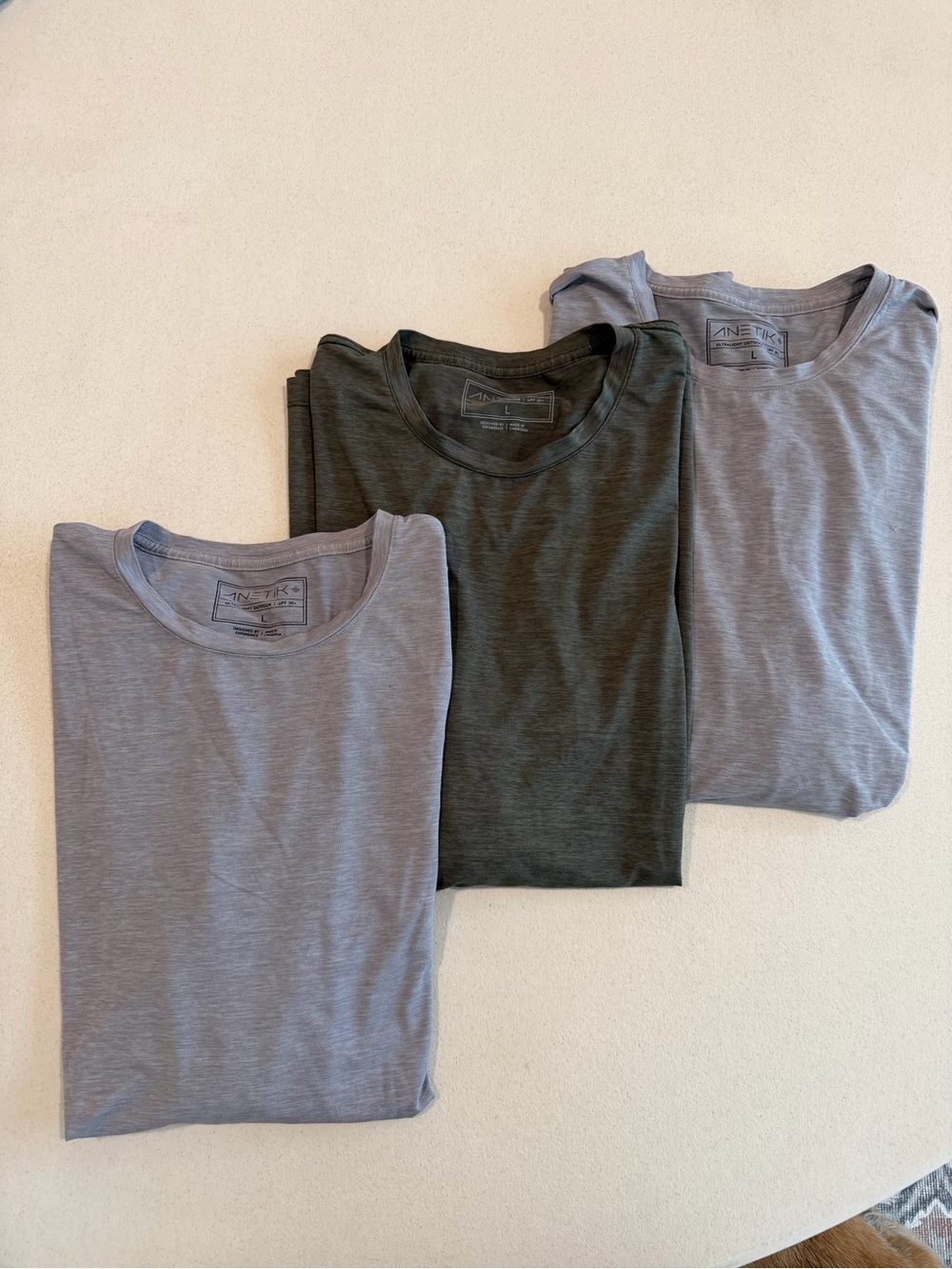 ANETIK UPF Long Sleeve Performance Shirts - Bundle of 3